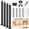15-20FT Modular Black Cable Railing Kit 36 Inch - Thumbnail 1