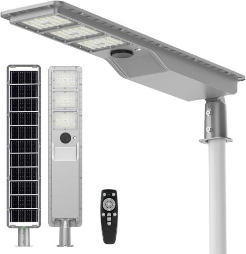 12000W Solar Street Light, Dusk to Dawn with 60,000mAh LiFePO4 Battery & Motion Sensor - Lot 190