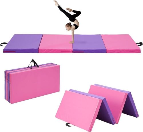 Portable 4-Fold 6'x3'x2'' Gymnastics Mat - Lot 381