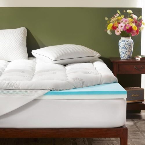 Bedlore Queen Memory Foam Mattress Topper - Lot 281