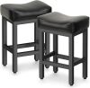 Raynesys Leather Upholstered Bar Stools, 2 pack - Thumbnail 1