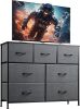 WLIVE 7 Drawer Dresser with Metal Frame and Wood Top - Thumbnail 1