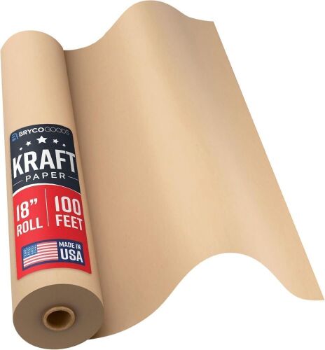 Bryco Goods 18" x 1200" Brown Kraft Paper Roll - Lot 775