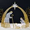 6' Lighted 2D Christmas Nativity Scene Outdoor Decor w/ Twinkling LED Lights - Thumbnail 1