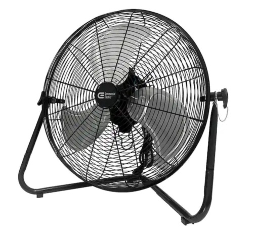 Commercial Electric 20 in. 3-Speed High Velocity Floor Fan - Lot 983JF
