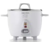 Aroma Simply 6-Cup Stainless Steel White Rice Cooker with Measuring Cup and Serving Spatula - Thumbnail 1