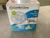 Comfort Zone 6 in. Quiet Portable Indoor 2-Speed Desk Fan with Clip and Fully Adjustable Tilt in White - Thumbnail 2