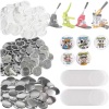 Vevor 2.25 in. (58mm) Button Badge Parts Supplies for Button Maker Machine 500 Sets - Thumbnail 1