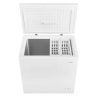 Vissani 7.0 cu. ft. Manual Defrost Chest Freezer with LED Light in White, Garage Ready - Dent on Bottom Left Back Corner - Thumbnail 1