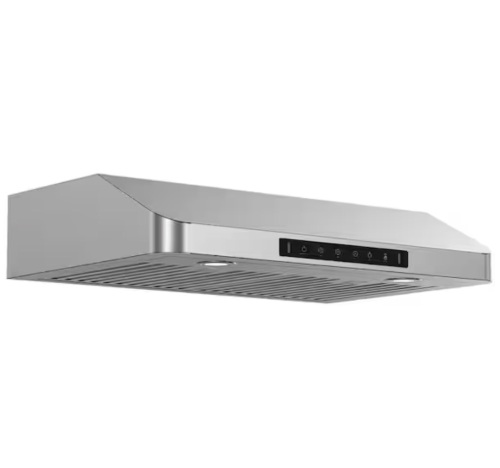 Vikio Pro 30 in. 600 CFM Ducted Under Cabinet Range Hood in Stainless Steel with Touch Display and Top/Rear venting - Lot 76JF