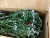 6' Pre-Lit Frosted Spruce Christmas Tree, w/ Pinecones, Berries, Metal Base - Thumbnail 3