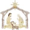 Lighted Christmas Nativity Scene Outdoor Decor with LED Lights - 6ft - Thumbnail 1
