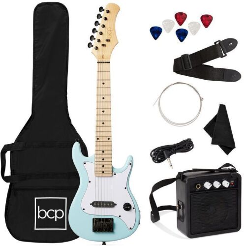Kids Electric Guitar Beginner Starter Kit w/ 5W Amplifier - 30 in - Lot 693