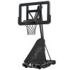 Adjustable 4.4-10ft Basketball Hoop, w/ Shatterproof Backboard, Ball Return - Thumbnail 1