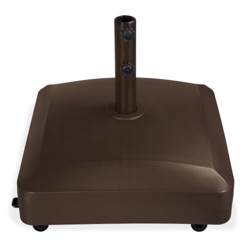Fillable Mobile Umbrella Base Stand w/ 4 Wheels, 2 Locks, 123lb Capacity - Lot 200