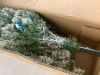 4..5' Pre-Lit Snow Flocked Artificial Pencil Christmas Tree - Thumbnail 2