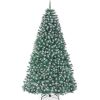 6' Unlit Frosted Artificial Blue Spruce Christmas Tree, w/Easy Assembly - Thumbnail 1