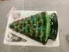 Pre-Lit Ceramic Tabletop Christmas Tree with Lights- 15in - Thumbnail 2