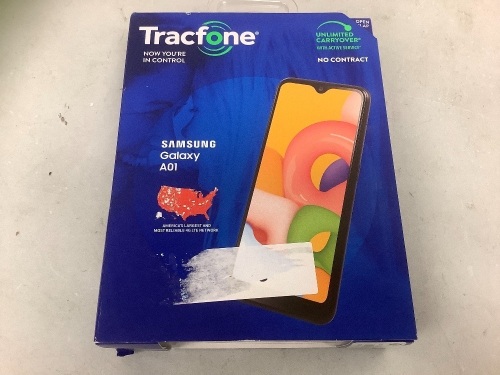 Tracfone Samsung Galaxy A01, Appears New, Sold as is - Lot 85G