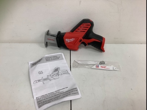 Milwaukee M12 Cordles Hackzall Reciprocating Saw, No Battery, E-Commerce Return, Sold as is - Lot 87