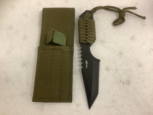 Survivor Knife w/ Sheath, Appears new, Sold as is - Lot 274