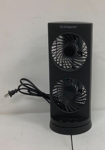 Dr Prepare Desk Tower Fan, Works, E-Commerce Return, Sold as is - Lot 303