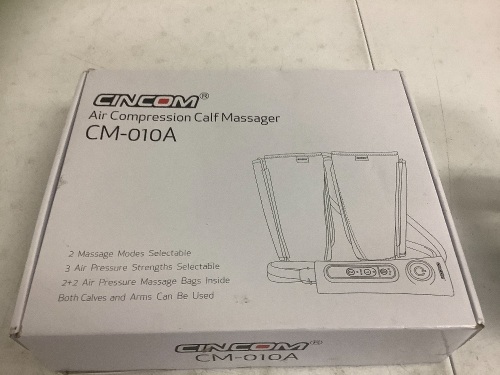 Air Compression Calf Massager, Appears new, Sold as is - Lot 340
