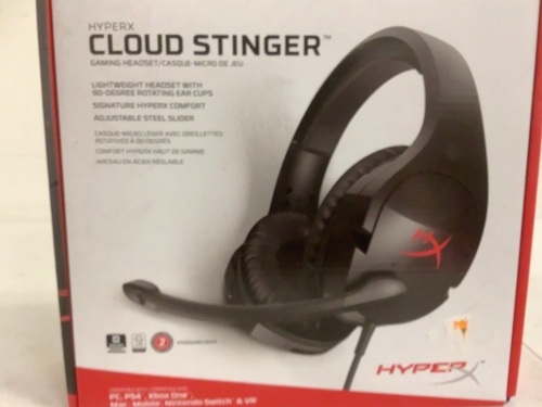 HyperX Cloud Stinger Gaming Headset, Works, E-Commerce Return, Sold as is - Lot 374