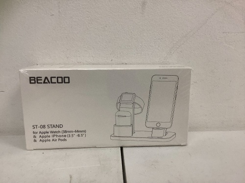 Beacoo Apple Watch, iPhone, Airpods Stand w/ Nightstand Mode, New, Sold as is - Lot 440