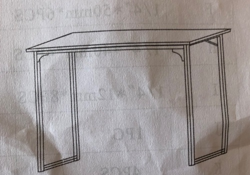 King So 39.4" Computer Desk, Brown, Appears New - Lot 579