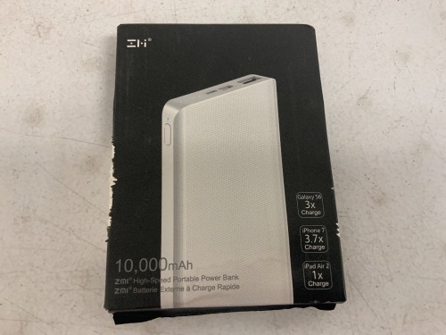High Speed Portable Power Bank, Appears New, Sold as is - Lot 622
