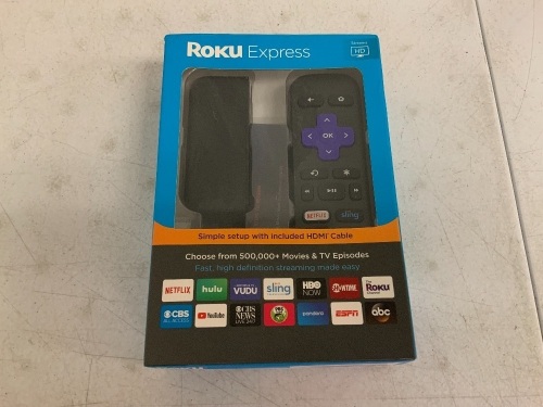 Roku Express, Appears New, Sold as is - Lot 640