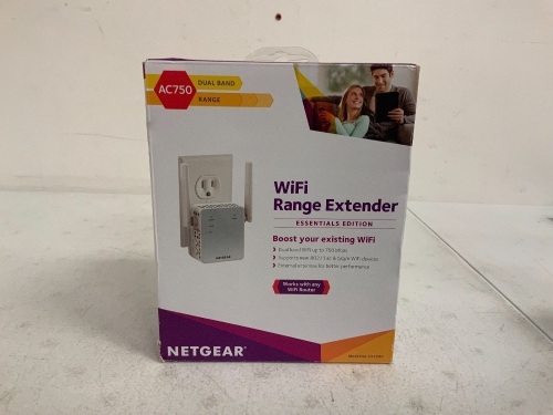 Netgear WiFi Range Extender, New, Sold as is - Lot 657