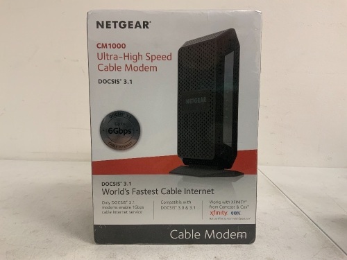 Netgear Ultra High Speed Cable Modem, New, Sold as is - Lot 665