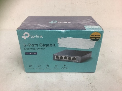 TP Link 5 Port Gigabit Deskstop Switch, Appears New, Sold as is - Lot 673G