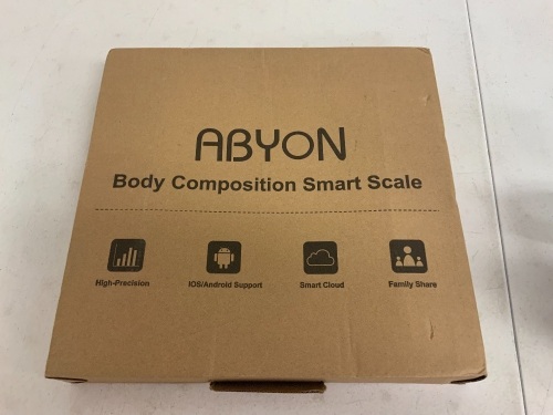 Abyon Body Composition Smart Scale, Appears New, Sold as is - Lot 689