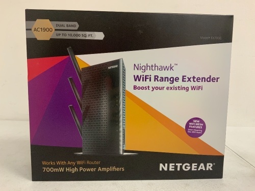 Netgear WiFi Range Extender, Appears New, Sold as is - Lot 698