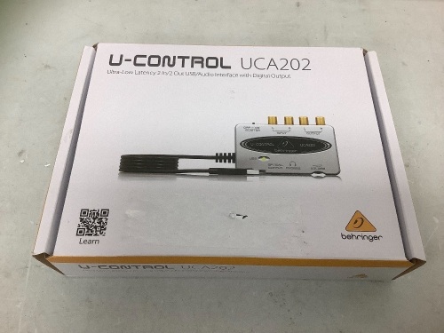 Behringer U-Control UCA222 USB Audio Interface, Appears New, Sold as is - Lot 705G