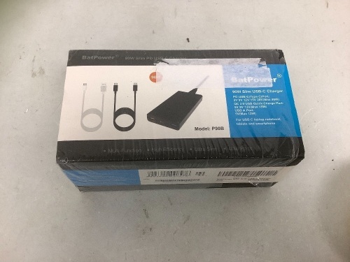 BatPower 90W Slim PD USB-C Charger, E-Commerce Return, Sold as is - Lot 744G