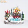 Christmas Village Amusement Scene Decor LED Lighted Ferris Wheel/Ice Skate Festive Tabletop Ornament Holiday Decor Customizable - Thumbnail 1