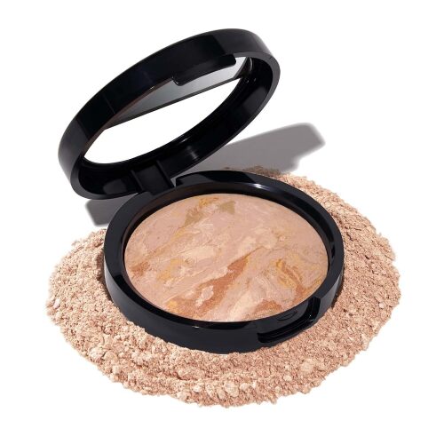 LAURA GELLER NEW YORK Award-Winning Baked Balance-n-Brighten Color Correcting Powder Foundation - Fair - Buildable Light to Medium Coverage - Demi-Matte Natural Finish - Lot 5123