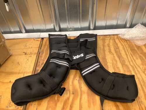 ZELUS Weight Vest with Reflective Stripe for Workout, Strength Training, Running, Fitness, Muscle Building, Weight Loss, Weightlifting - Lot 10024