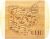 Totally Bamboo A Slice of Life Ohio State Serving and Cutting Board, 11" x 8.75" - Thumbnail 1