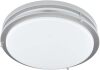 14-inch Flush Mount Ceiling Fixture,1450 Lumens, 5 Color Changing Temperatures, White Acrylic Diffuser with Brushed Nickel Trim - Thumbnail 1
