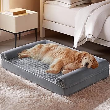 Dog Beds for Large Dogs, Orthopedic Dog Bed for Medium Large Dogs,Big Waterproof Couch Pet Bed with Removable Washable Cover - Lot 5173