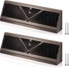 2 Pack 18 Inch Baseboard Register Duct Opening Size Vent Covers for Home Floor Wall Baseboard Air Vent Covers Supply Floor Baseboard Diffuser - Thumbnail 1