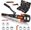 Hydraulic Copper Press Tool, Pex Crimping Tool with 1/2", 3/4", 1" Dies for Copper Pipe Fitting & 3/8"-1" Dies for ASTM F1807 Pex Copper Rings, Heavy Duty - Thumbnail 1