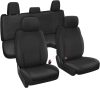 Front and Rear Seat Covers, Heavy Duty Neoprene Fabric - Thumbnail 1