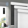 Motorized Blinds with [Free Solar Panels] Upgraded Smart Blinds, Blackout Electric Blinds with Remote，Automatic Roller Shades for Windows Work with Alexa Google Home, Grey, 22"W x 72"H - Thumbnail 1