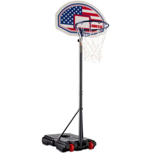 Kids Height-Adjustable Basketball Hoop, Portable Backboard System w/ Wheels - Lot 5236